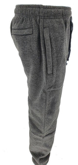 Men's Tracksuit Heavy Fleece Jogging Bottom Gym Sweat Jogger Pants Cuffed Hem - Georgio Peviani