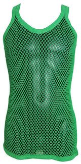 Mens String Mesh Vest 100% Cotton Mesh Fish Net Fitted String Vest Size-M To XL - Georgio Peviani