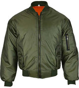 Mens Bomber Jacket Ma1 Army Pilot Biker Military Security Padded Harrington Coat Vintage Jackets Coats - Georgio Peviani