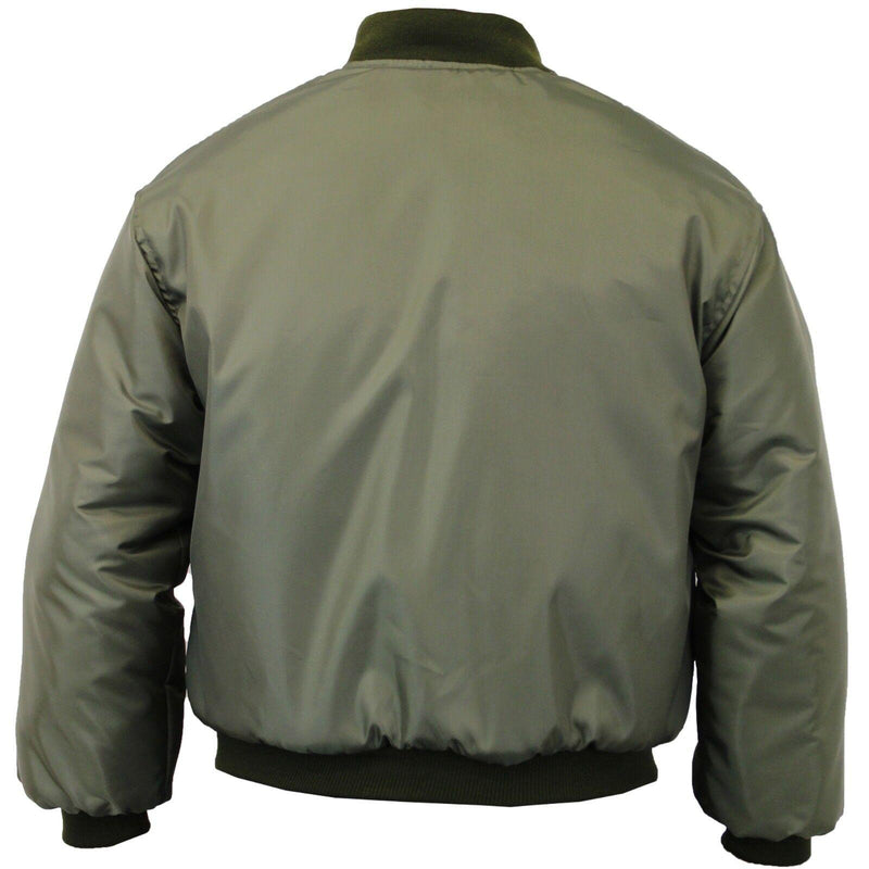 Mens Bomber Jacket Ma1 Army Pilot Biker Military Security Padded Harrington Coat Vintage Jackets Coats - Georgio Peviani