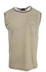 Mens Mesh Fishnet Vest Top Combat See Through Tank Men Military Fashion Urban Tee Tops TShirt Casual Summer Gym Wear Shirt - Georgio Peviani