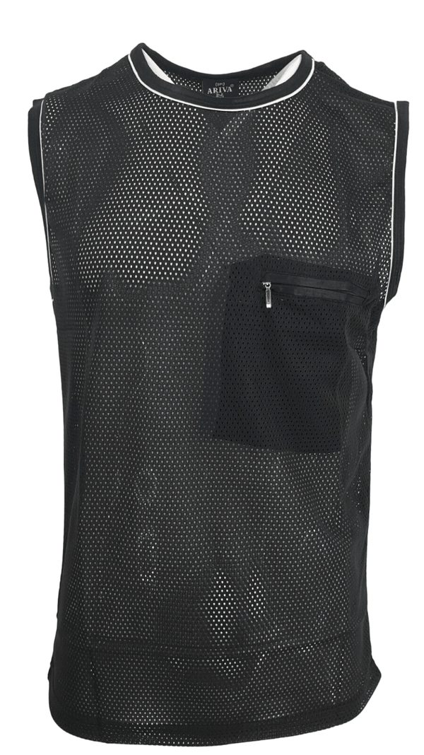 Mens Mesh Fishnet Vest Top Combat See Through Tank Men Military Fashion Urban Tee Tops TShirt Casual Summer Gym Wear Shirt - Georgio Peviani