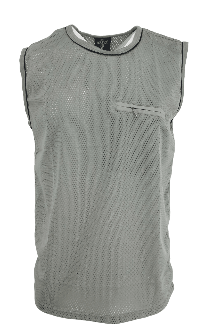 Mens Mesh Fishnet Vest Top Combat See Through Tank Men Military Fashion Urban Tee Tops TShirt Casual Summer Gym Wear Shirt - Georgio Peviani