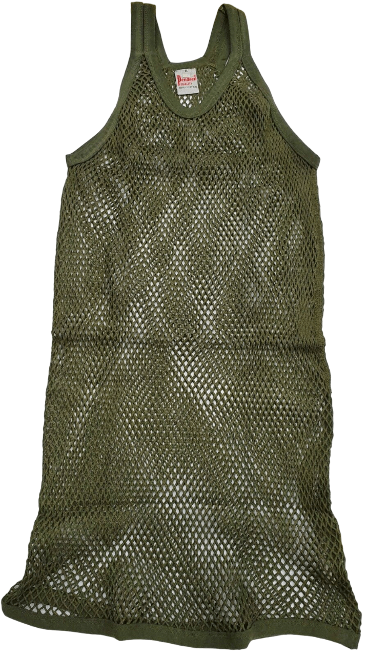 Mens Original Pendeen Vest Men Rasta Mesh Fishnet String Top Cotton Summer Gym Wear - Georgio Peviani