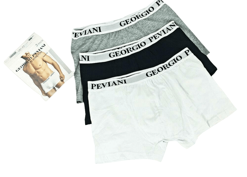 Boxer Shorts Georgio Peviani Underwear Mens Seamless Trunks Briefs Underpants 3P - Georgio Peviani