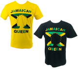 Jamaican Queen Flag Top T-Shirt Jamaica Mens Womens Pride Rastafari Reggae Vintage Style Tee Tops Shirt - Georgio Peviani