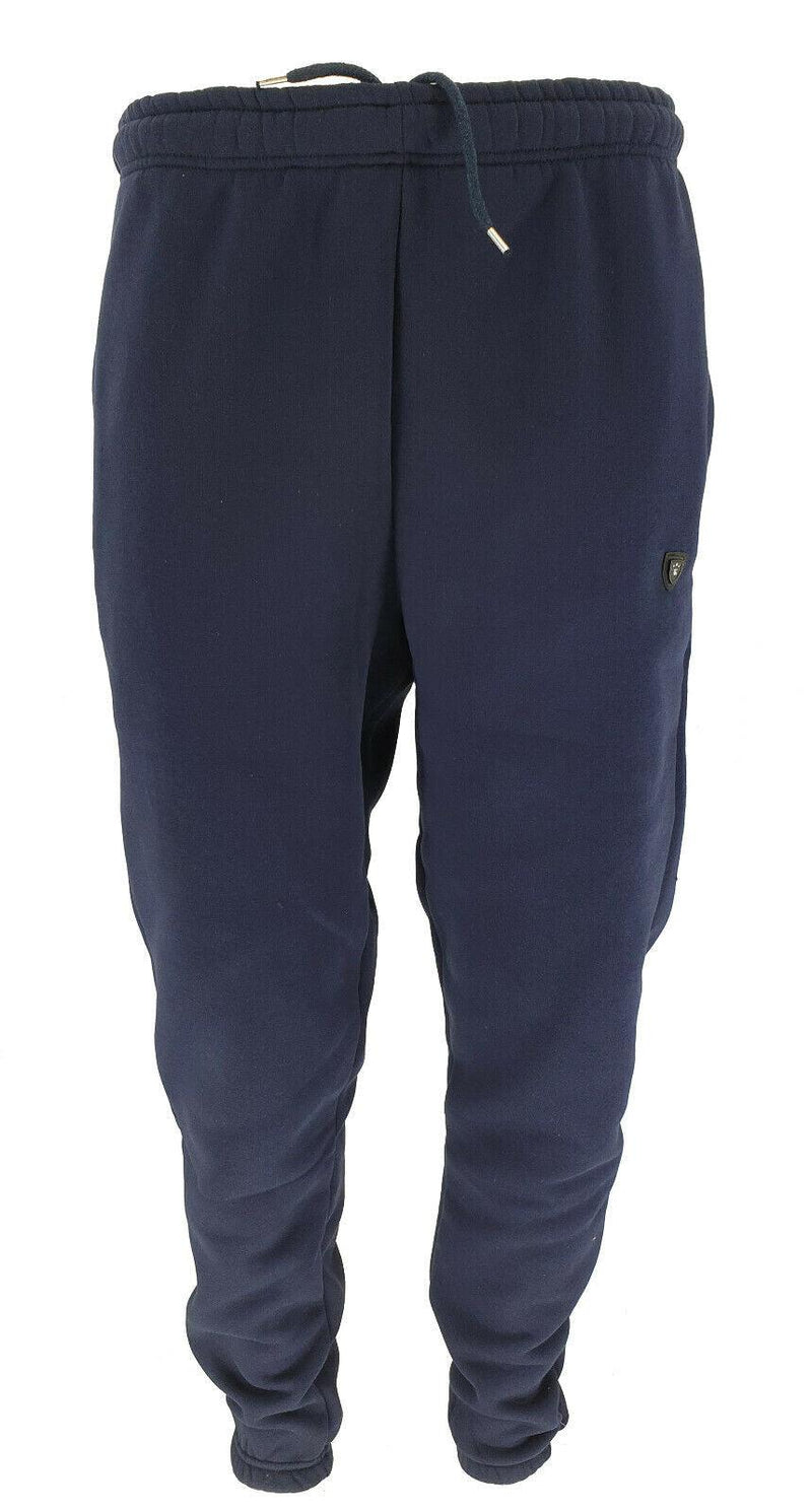 Men's TiM Relaxed Fit Heavy Fleece Jogging Bottom Cuffed Gym Sweat Jogger Pants - Georgio Peviani