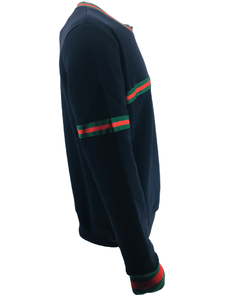 Mens Striped Sweatshirt Jumper Men Fleece Sweater Knitwear Pullover Long Sleeve Warm Winter Jersey Top S-2XL - Georgio Peviani