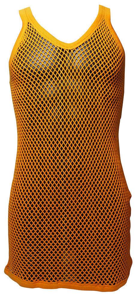 Mens String Mesh Vest 100% Cotton Mesh Fish Net Fitted String Vest Size-M To XL - Georgio Peviani