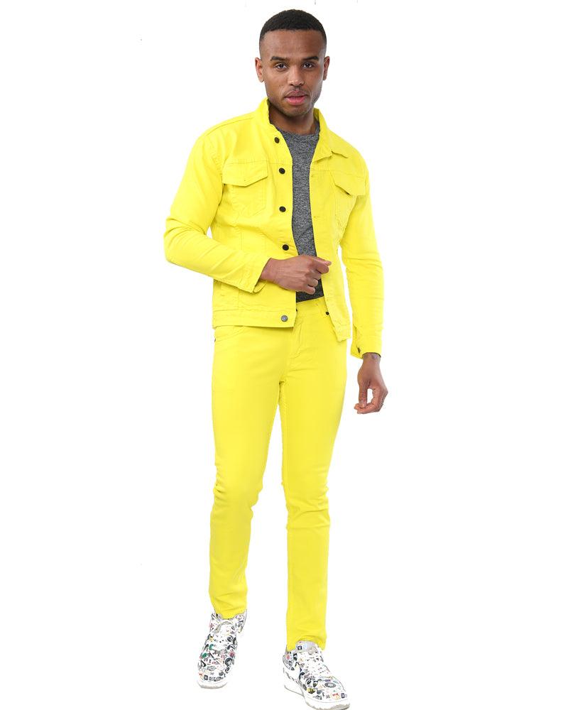 GP Yellow Denim Jacket - Georgio Peviani