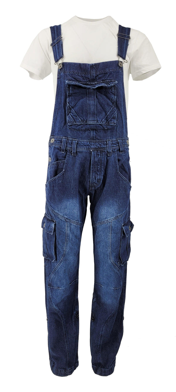 Peviani Dark Wash Dungaree Overalls - Georgio Peviani