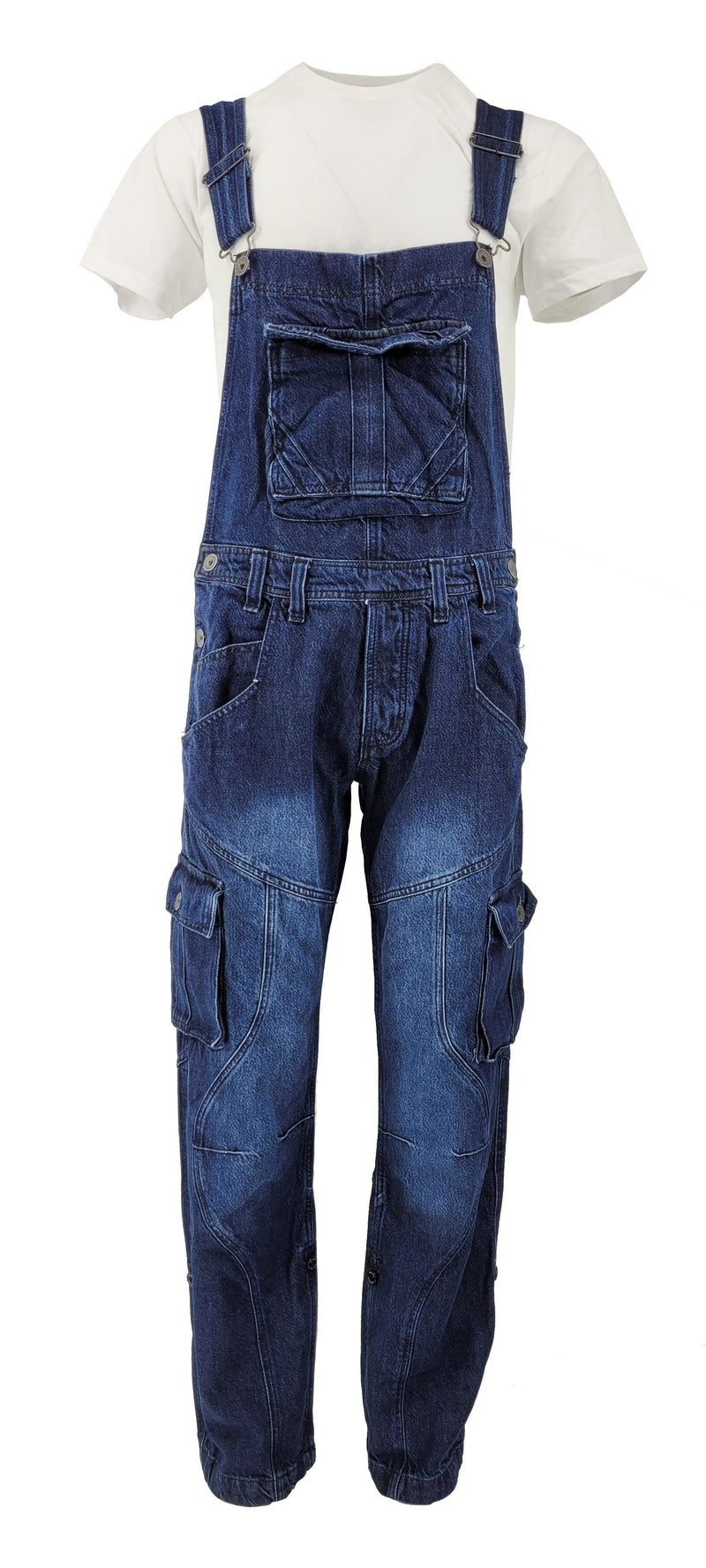 Peviani Dark Wash Dungaree Overalls - Georgio Peviani