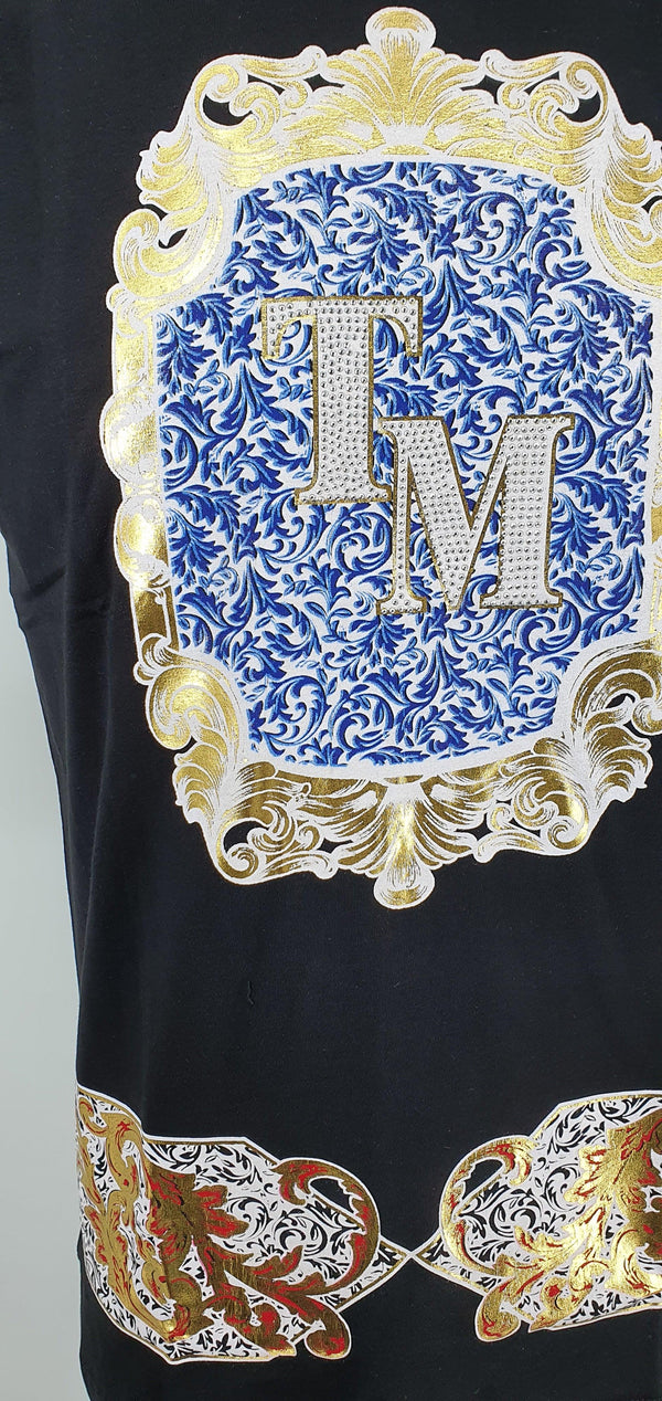 TiM Printed T-Shirt-Black - Georgio Peviani