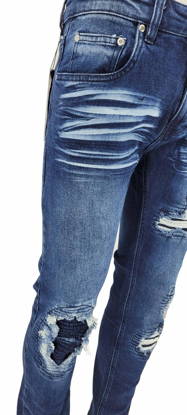 Peviani Biker Dark Blue Regular Fit - Georgio Peviani
