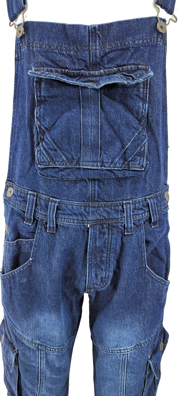 Peviani Dark Wash Dungaree Overalls - Georgio Peviani