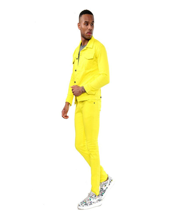 GP Yellow Denim Jacket - Georgio Peviani