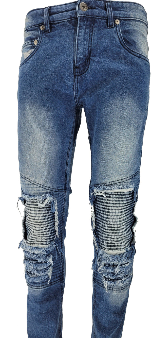 Peviani Slim Fit Peviani Biker Jean - Georgio Peviani
