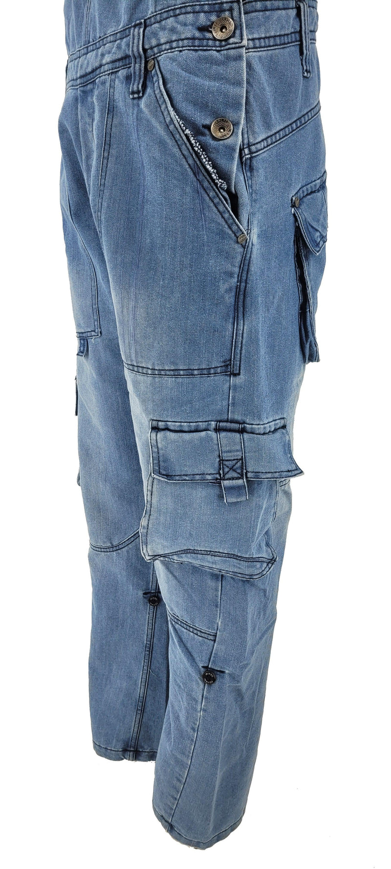 Peviani Light Wash Dungaree Overalls - Georgio Peviani