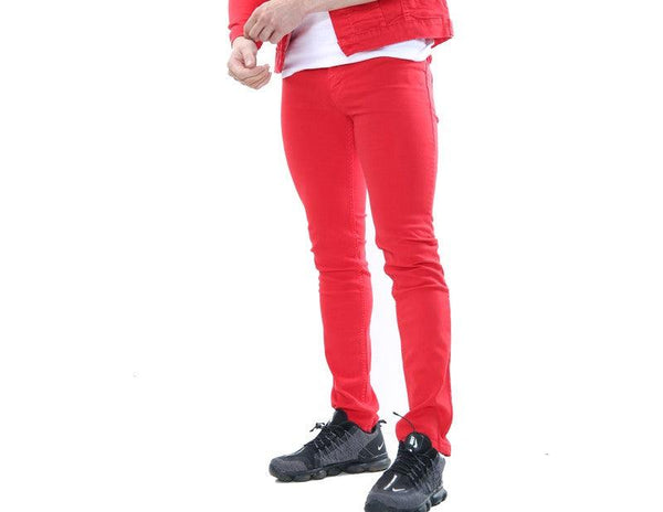 GP Red Denim Jeans - Georgio Peviani