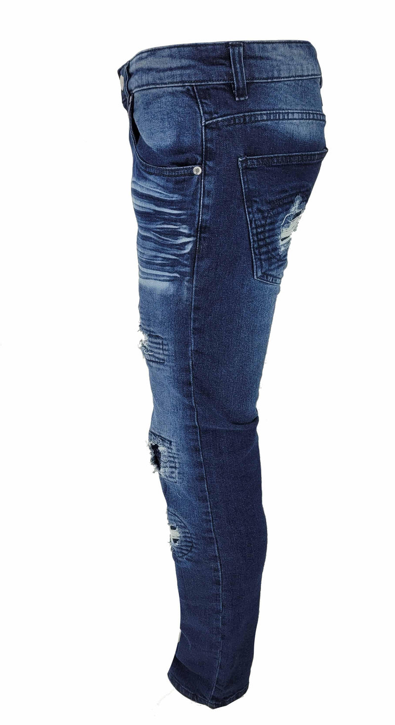 Peviani Biker Dark Blue Regular Fit - Georgio Peviani