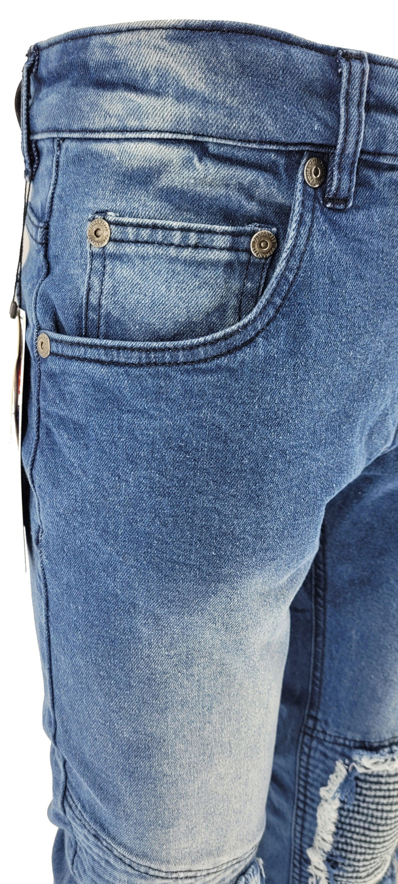 Peviani Slim Fit Peviani Biker Jean - Georgio Peviani