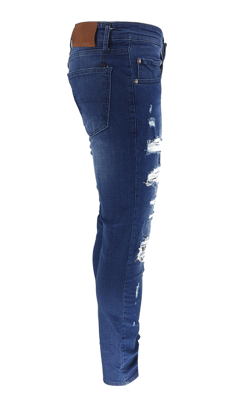 DK Paint Splatter Ripped Jeans - Georgio Peviani