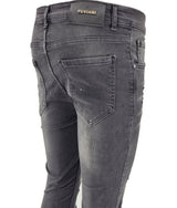 PATCHWORK PAINT SPLATTER DISTRESSED JEANS - Georgio Peviani