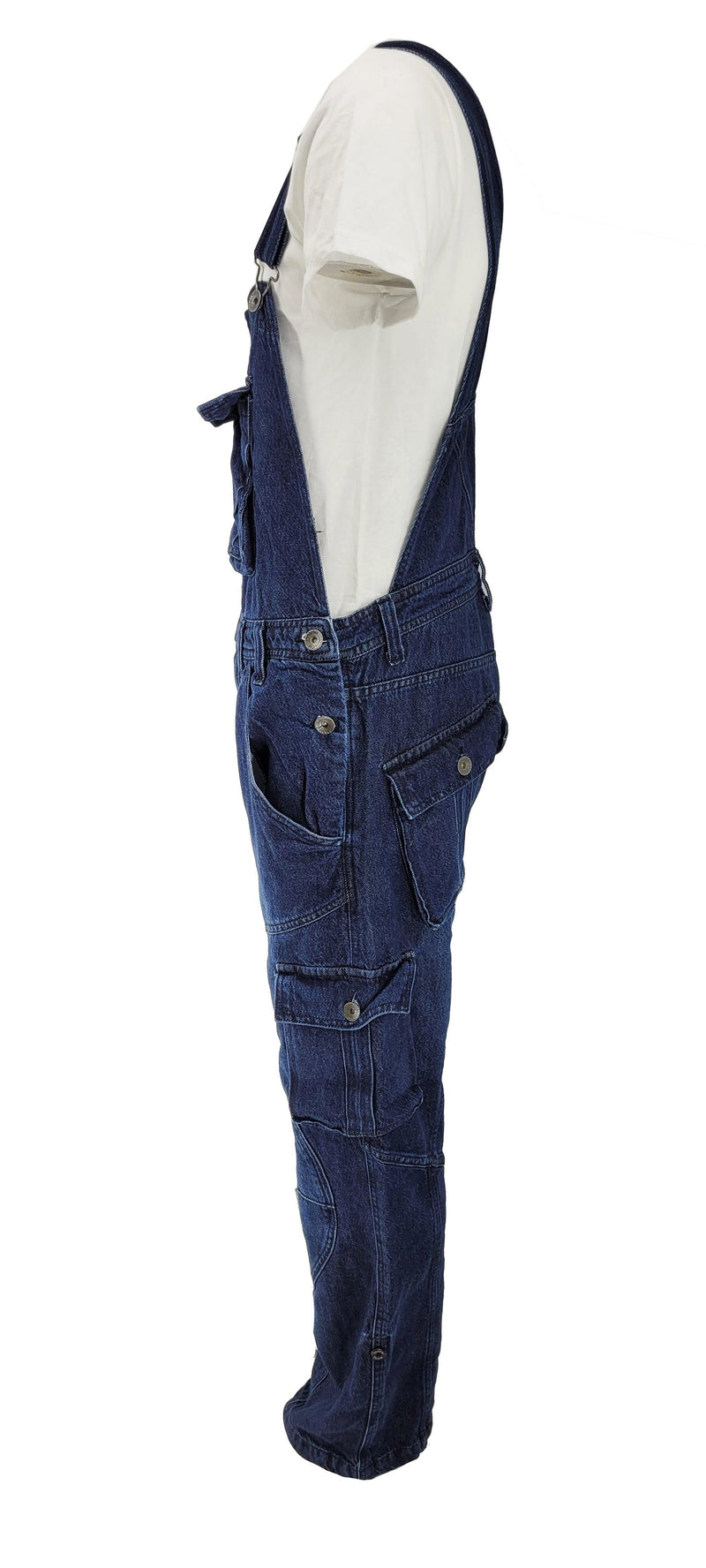 Peviani Dark Wash Dungaree Overalls - Georgio Peviani