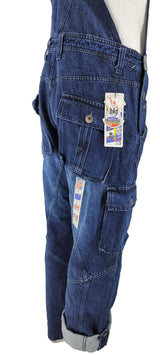 Peviani Dark Wash Dungaree Overalls - Georgio Peviani