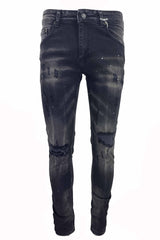 slim fit paint splatter jean - Georgio Peviani
