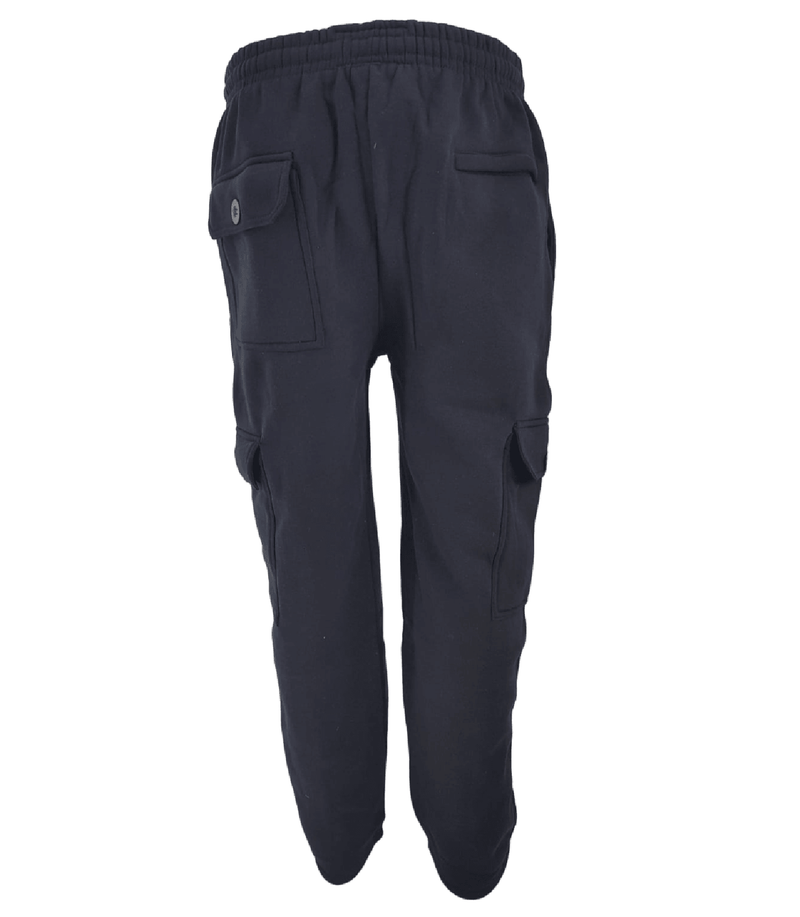 Mens Crystal Finest Jogging Bottom Fleece Men Elasticated 6 Pockets Gym Trousers - Georgio Peviani
