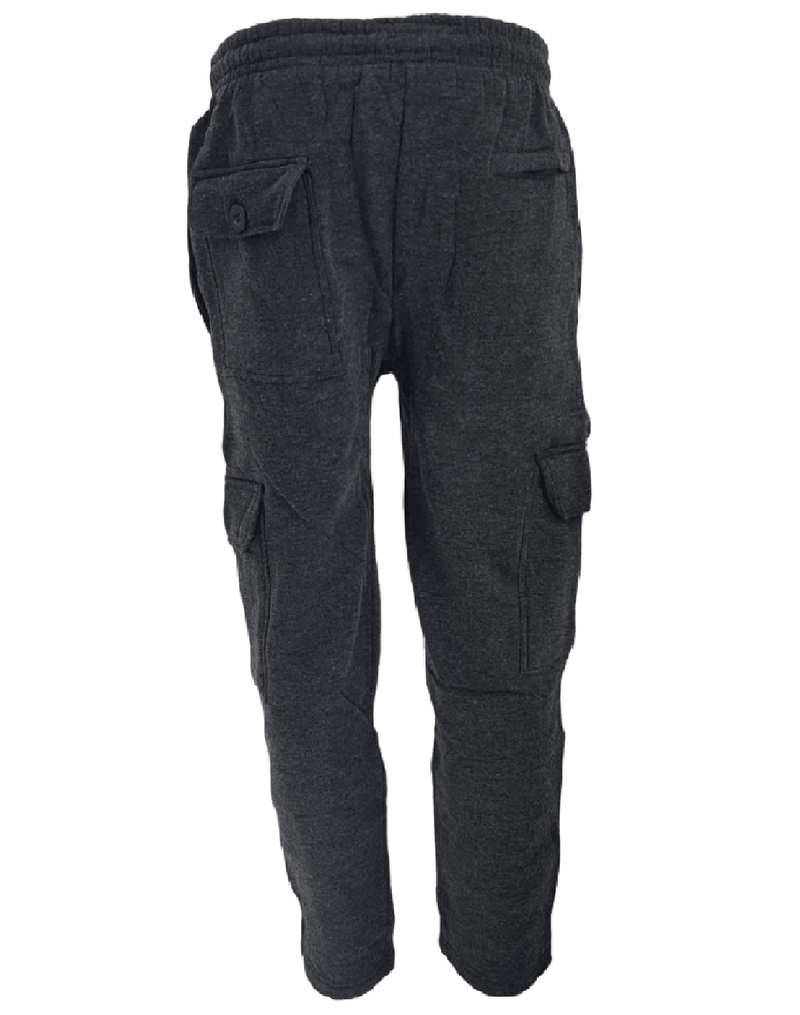 Mens Crystal Finest Jogging Bottom Fleece Men Elasticated 6 Pockets Gym Trousers - Georgio Peviani