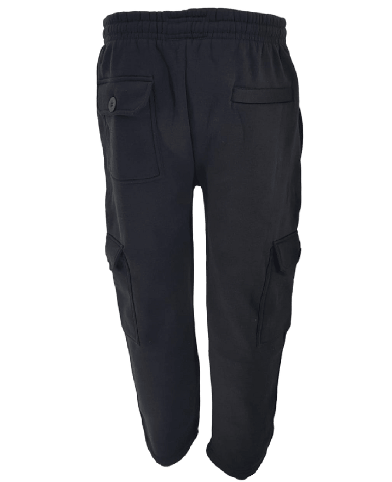 Mens Crystal Finest Jogging Bottom Fleece Men Elasticated 6 Pockets Gym Trousers - Georgio Peviani