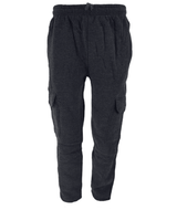 Mens Crystal Finest Jogging Bottom Fleece Men Elasticated 6 Pockets Gym Trousers - Georgio Peviani