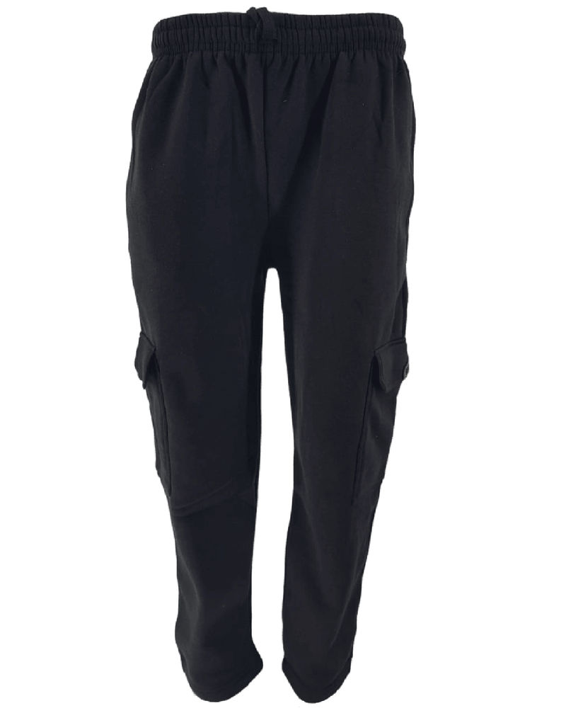 Mens Crystal Finest Jogging Bottom Fleece Men Elasticated 6 Pockets Gym Trousers - Georgio Peviani