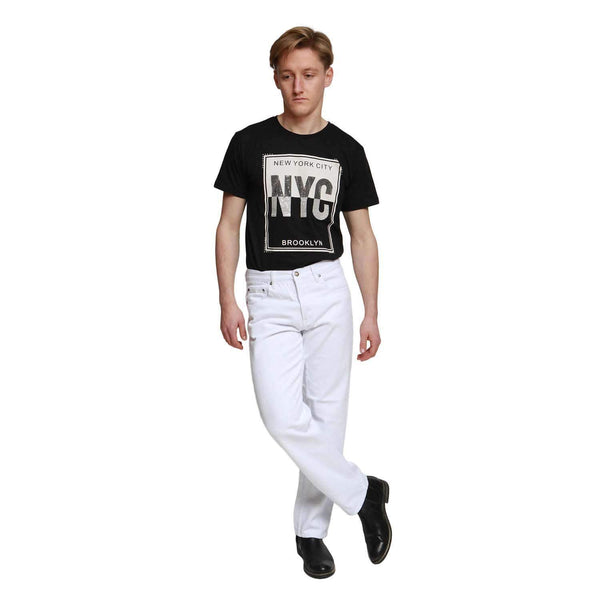 Georgio Peviani White Comfort Fit Jeans - Georgio Peviani