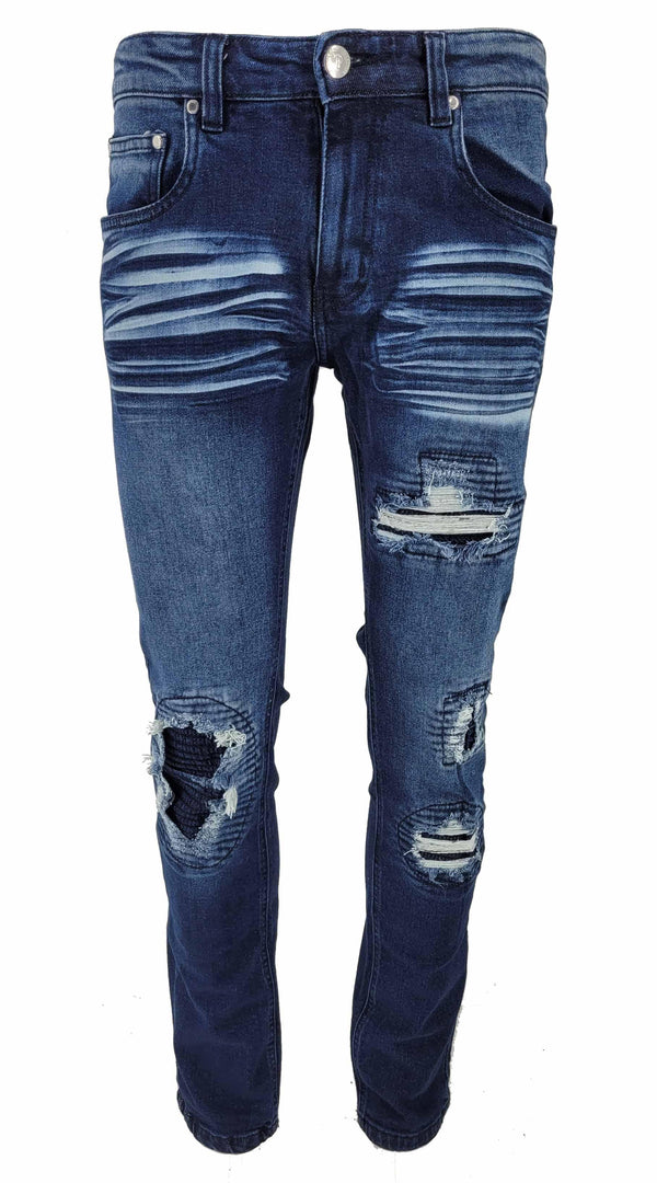 Peviani Biker Dark Blue Regular Fit - Georgio Peviani
