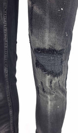slim fit paint splatter jean - Georgio Peviani