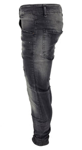 PATCHWORK PAINT SPLATTER DISTRESSED JEANS - Georgio Peviani
