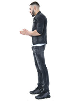 GP Grey PAINT SPLATTER JEANS - Georgio Peviani