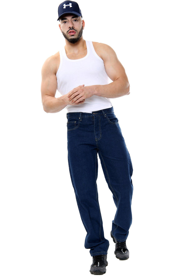 Georgio Peviani Indigo Comfort Fit Jeans - Georgio Peviani