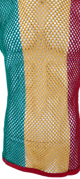 Mens String Mesh T-Shirt 100% Cotton String Mesh Fishnet Men Short Sleeve With Hood Top Shirt Tee Casual Gym Wear - Georgio Peviani