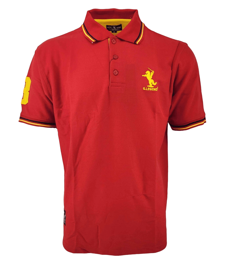 Mens Polo Shirt T-Shirt Top Tee Men Short Sleeve Tops Contrast Colours S M L XL XXL - Georgio Peviani