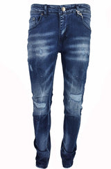 slim fit paint splatter jean - Georgio Peviani