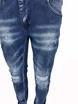 slim fit paint splatter jean - Georgio Peviani