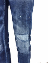 slim fit paint splatter jean - Georgio Peviani